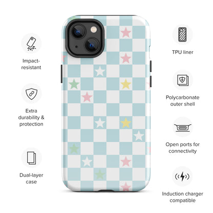 Stars Checkered iPhone Case
