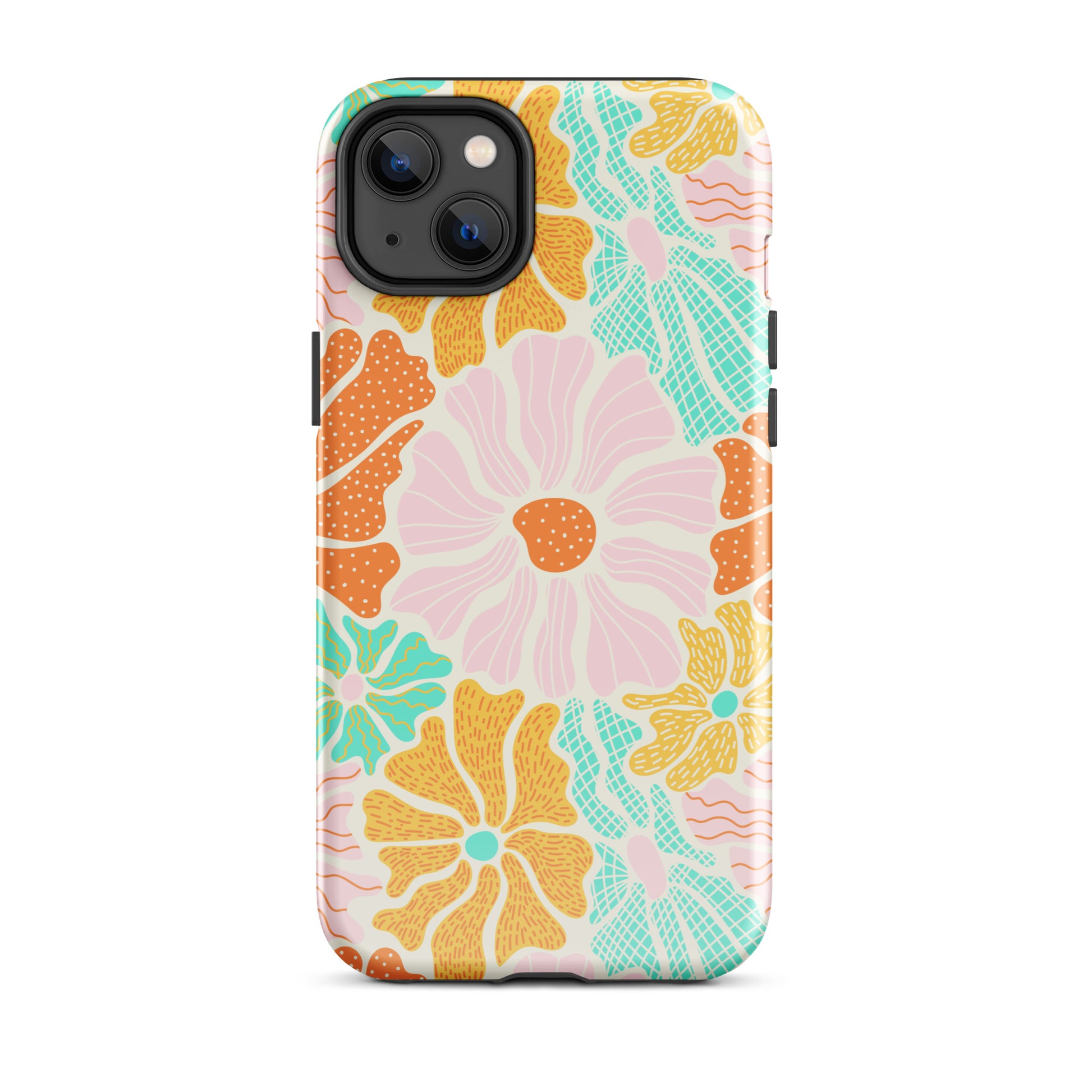 Neon Garden iPhone Case iPhone 14 Plus Glossy