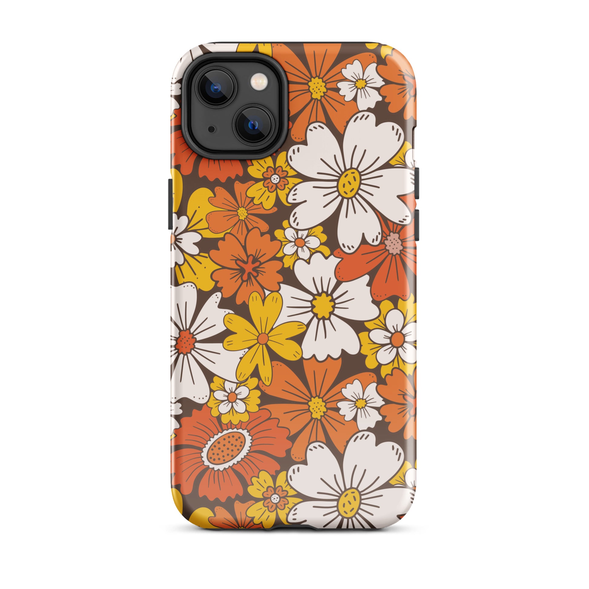 Retro Bloom iPhone Case iPhone 14 Plus Glossy