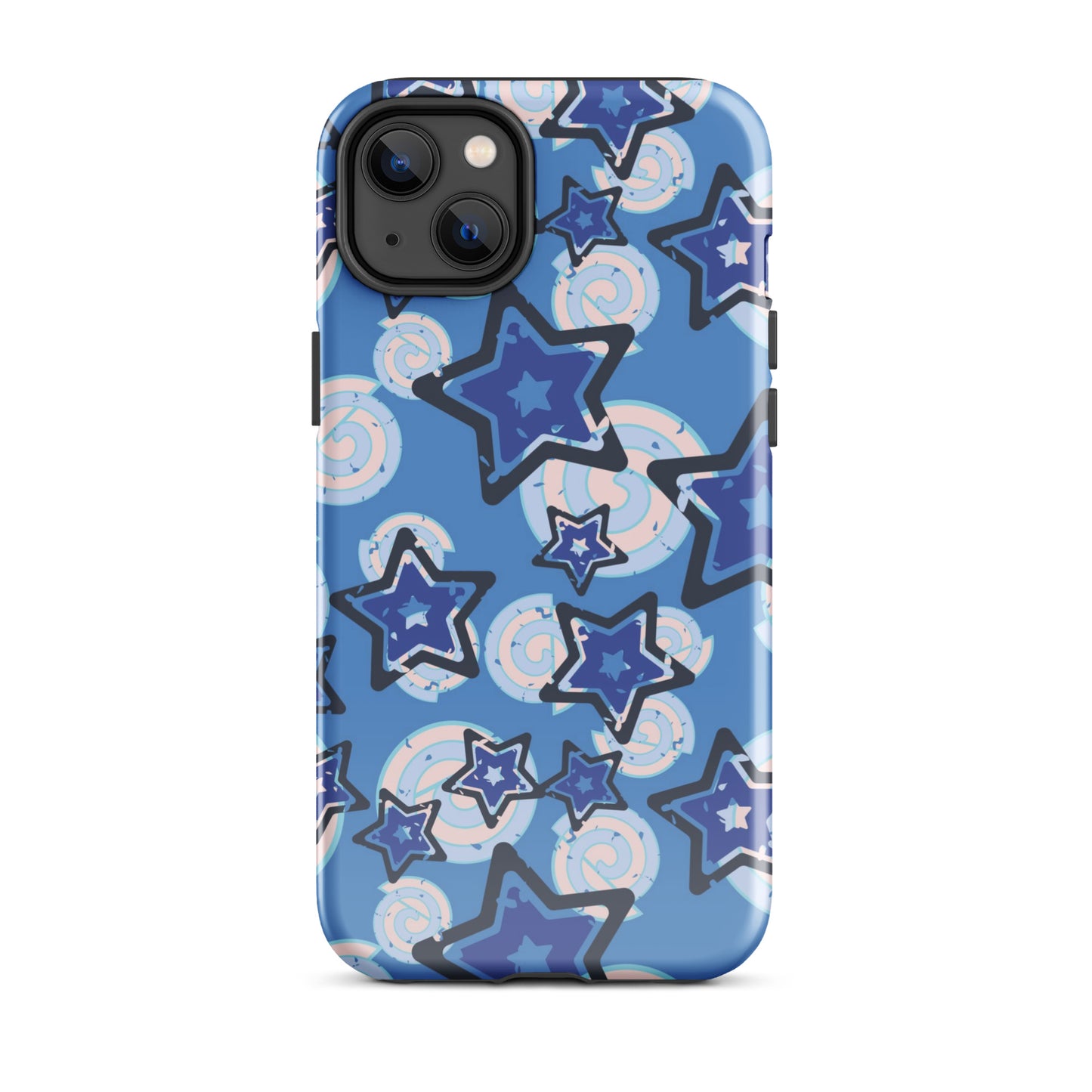 Y2K Blue Star iPhone Case iPhone 14 Plus Glossy