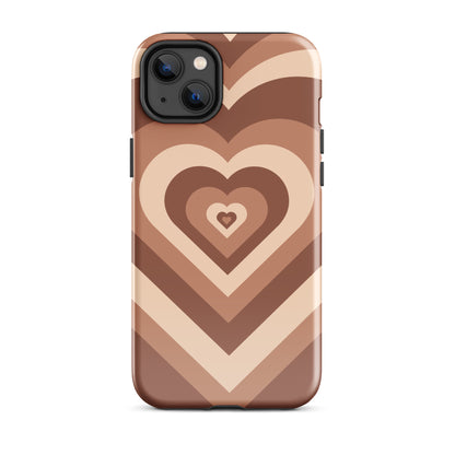 Choco Hearts iPhone Case iPhone 14 Plus Glossy