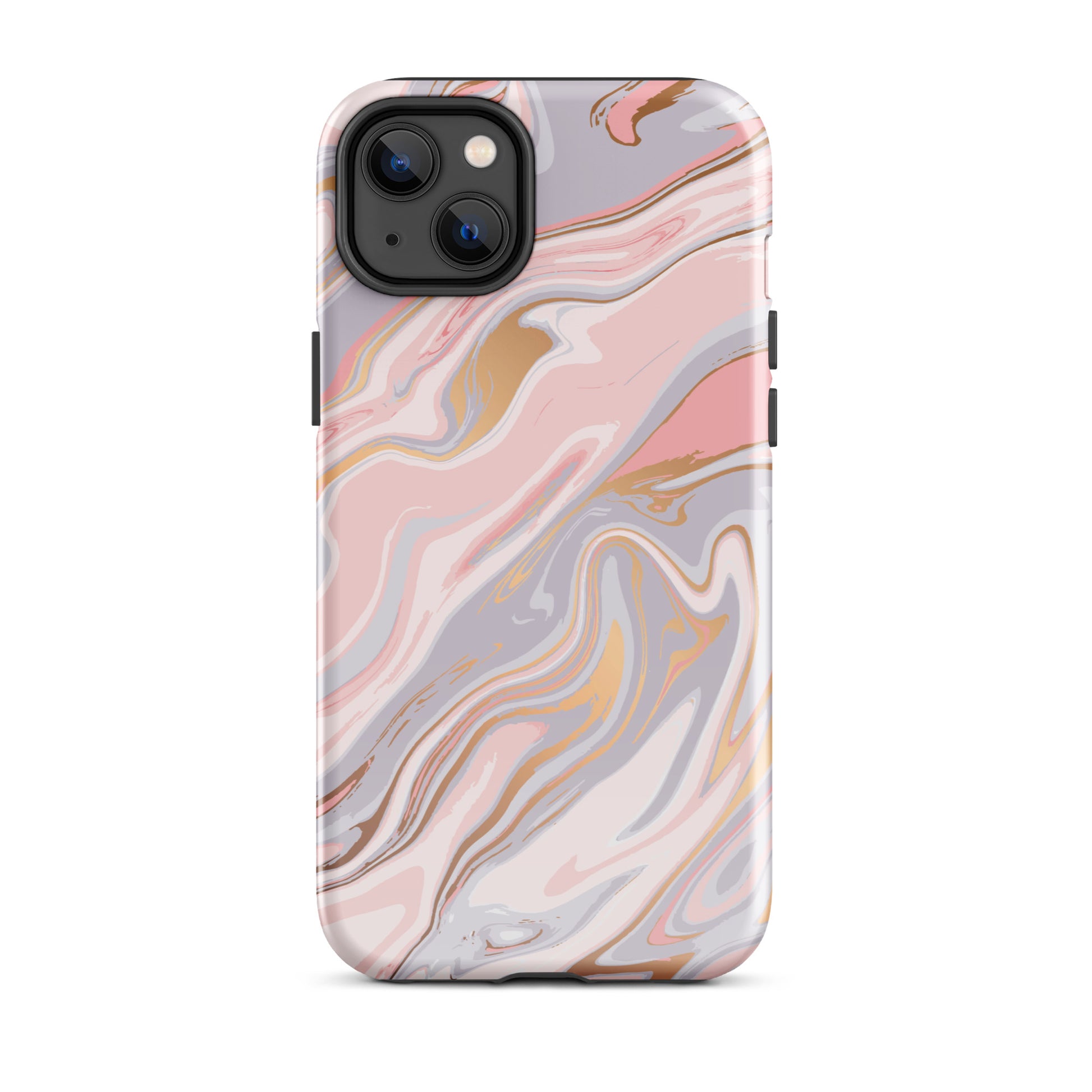 Rose Marble iPhone Case iPhone 14 Plus Glossy