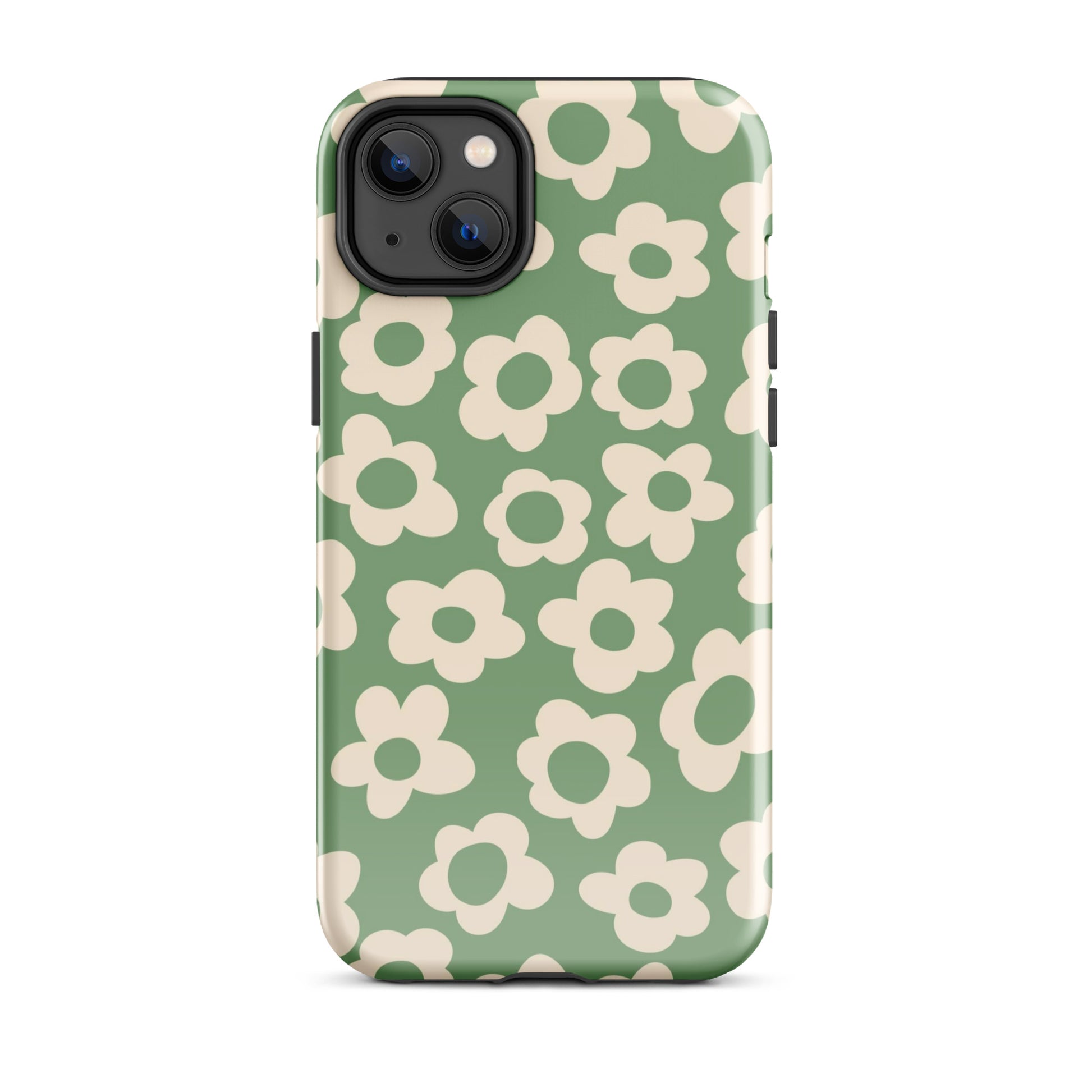 Green Las Flores iPhone Case iPhone 14 Plus Glossy