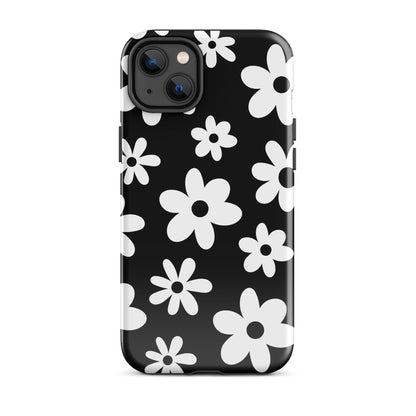 Black Flower Power iPhone Case