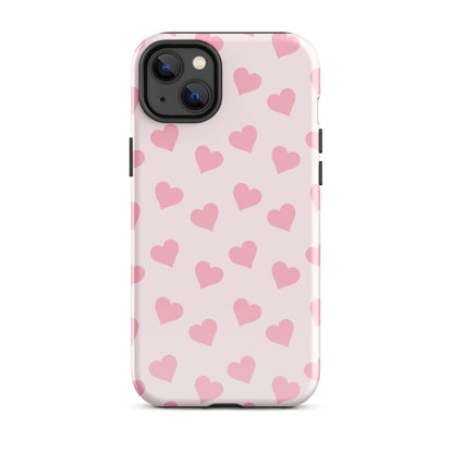 Pink Heart Mania iPhone Case