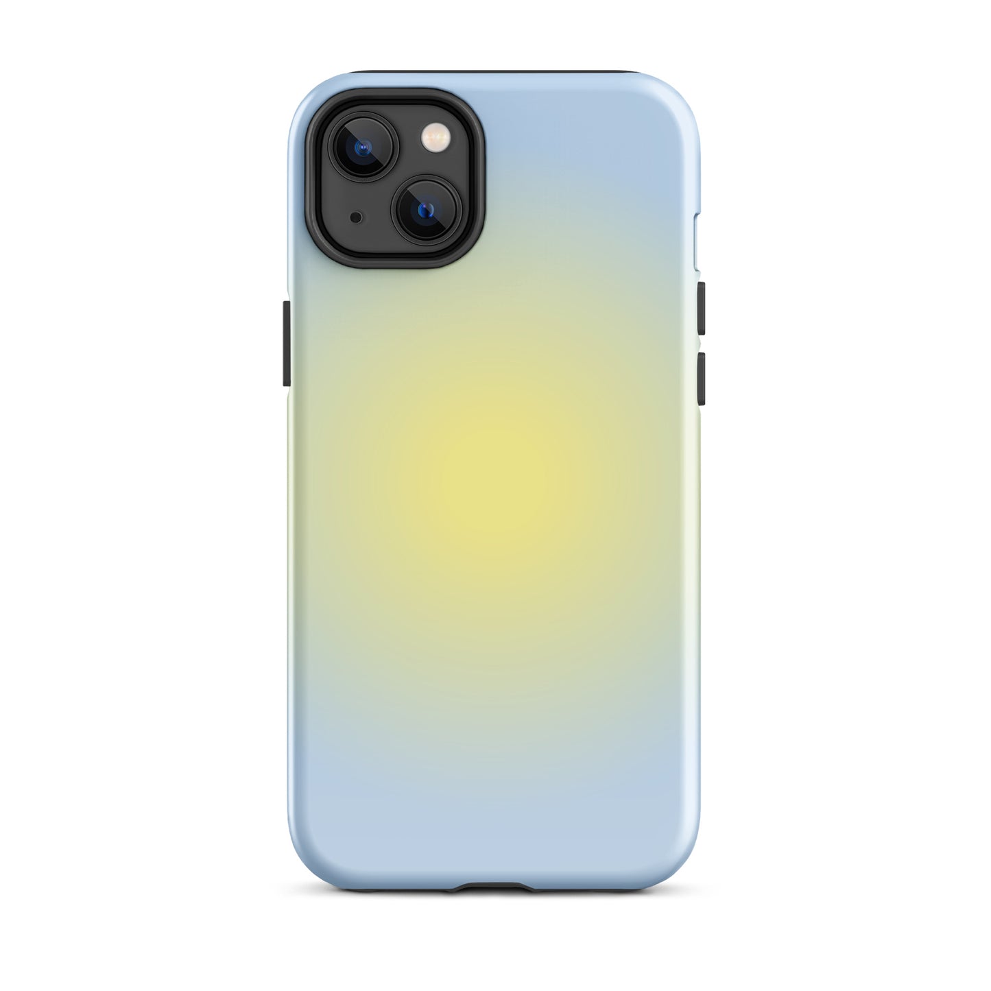 Yellow & Blue Aura iPhone Case