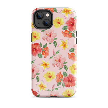 Pink Hibiscus Bloom iPhone Case