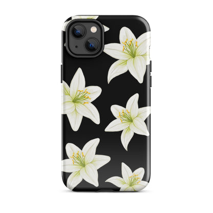 Black Tiger Lily iPhone Case