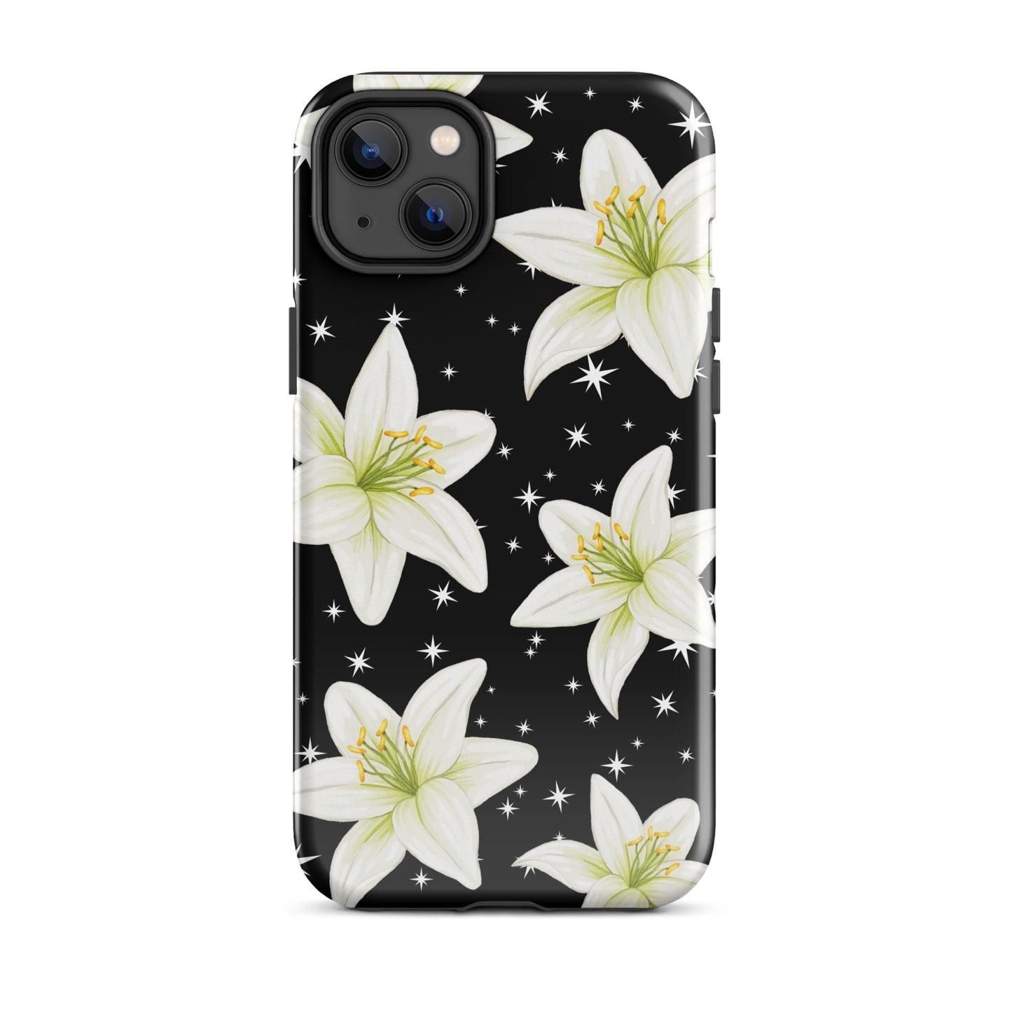 Tiger Lilies & Stars iPhone Case