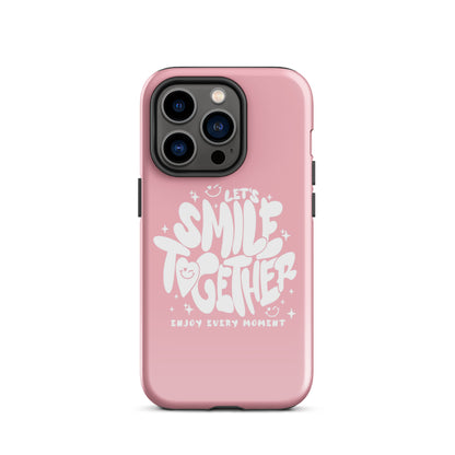 Smile Together iPhone Case iPhone 14 Pro Glossy
