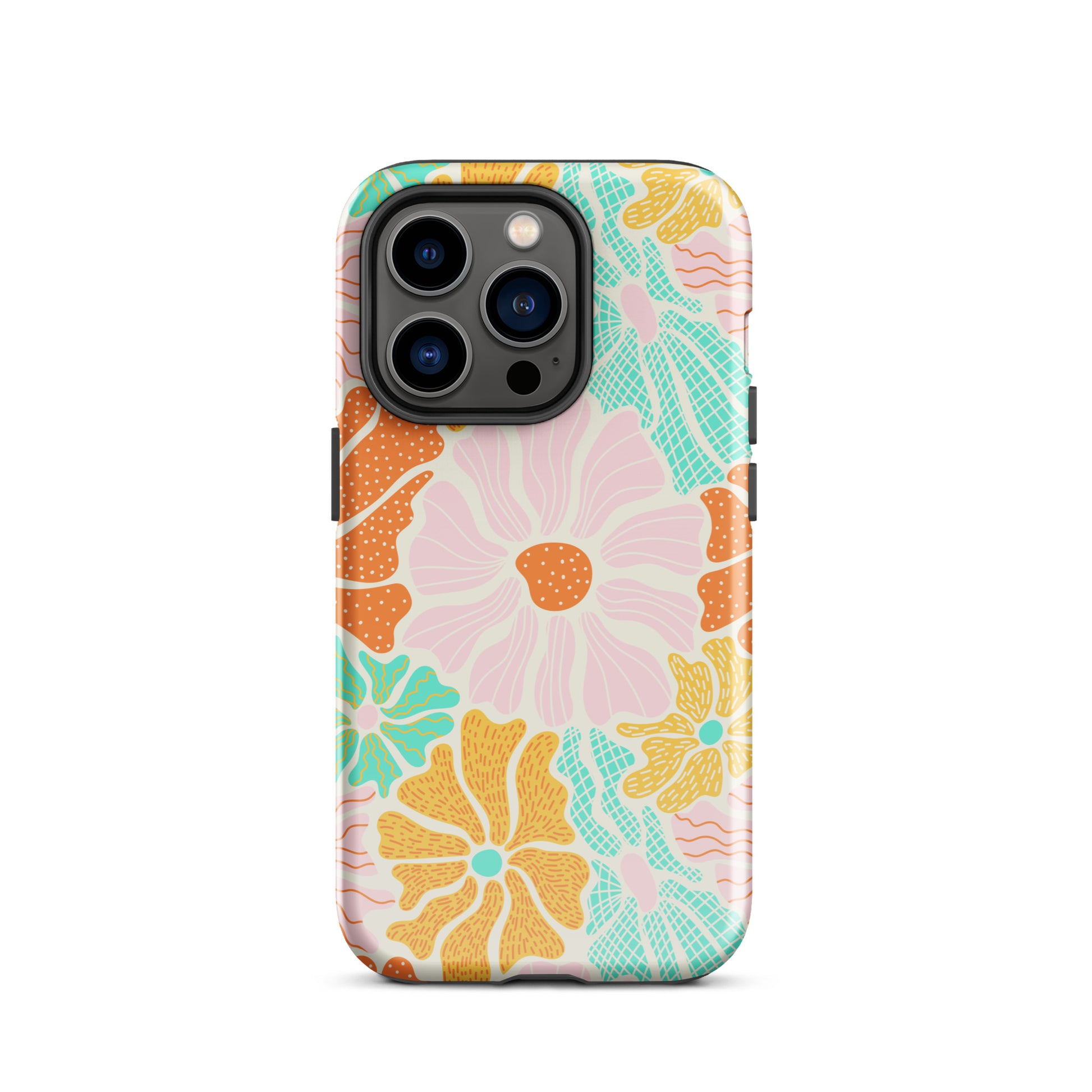 Neon Garden iPhone Case iPhone 14 Pro Glossy