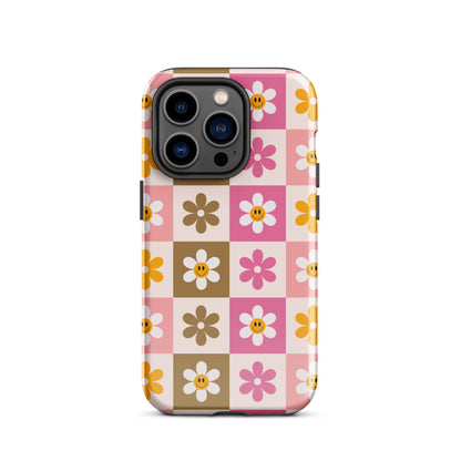 Smiley Flowers iPhone Case