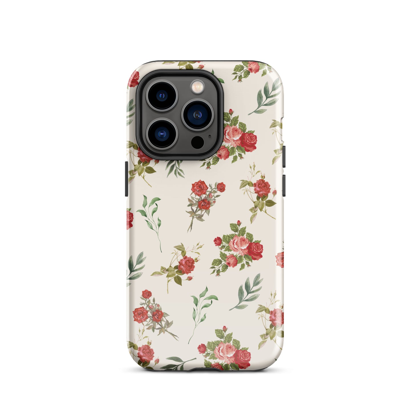 Red Vintage Roses iPhone Case