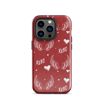 Y2K Red Angel Wings iPhone Case