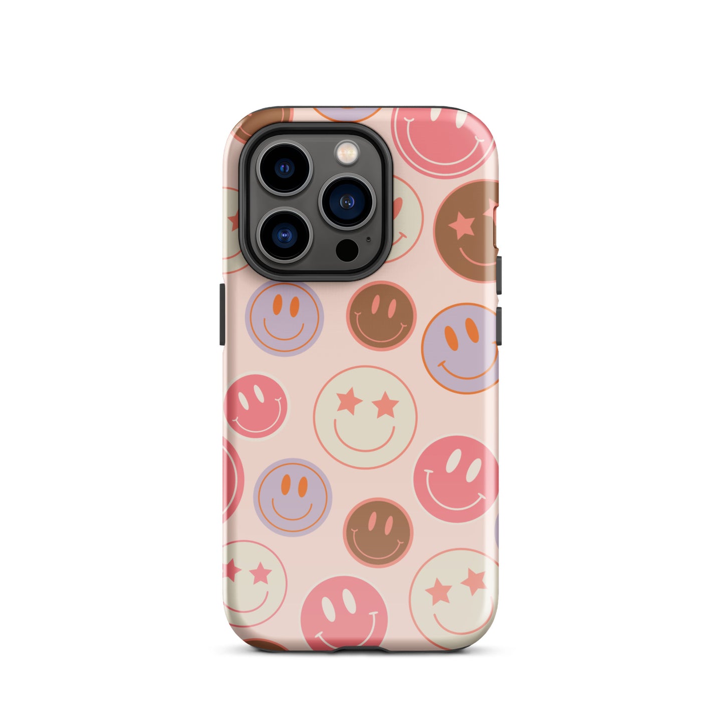 Preppy Pink Smiley Faces iPhone Case