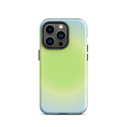 Green & Blue Aura iPhone Case