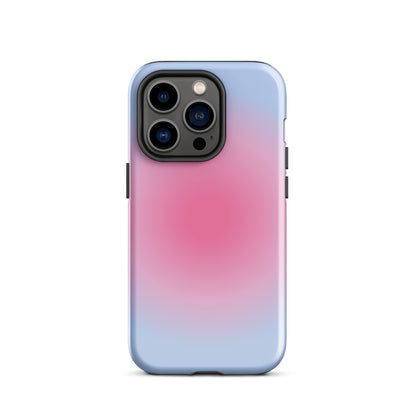 Pink & Blue Aura iPhone Case