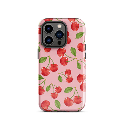 Cherry Rain iPhone Case