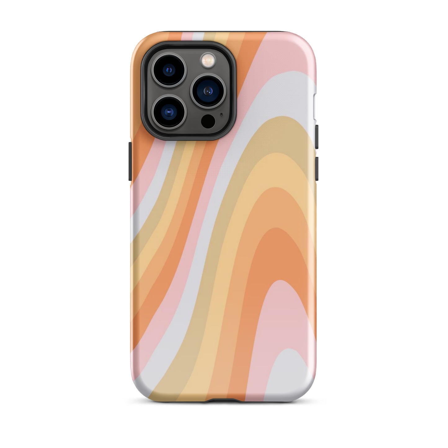 Rainbow Waves iPhone Case iPhone 14 Pro Max Glossy
