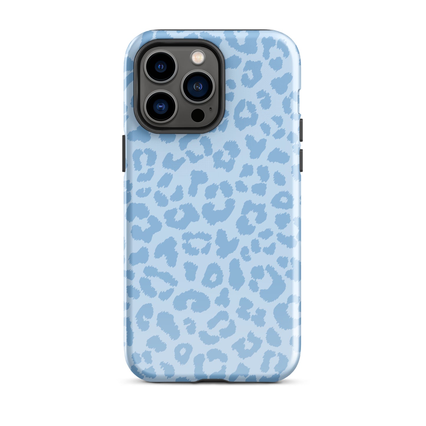 Blue Leopard iPhone Case iPhone 14 Pro Max Glossy