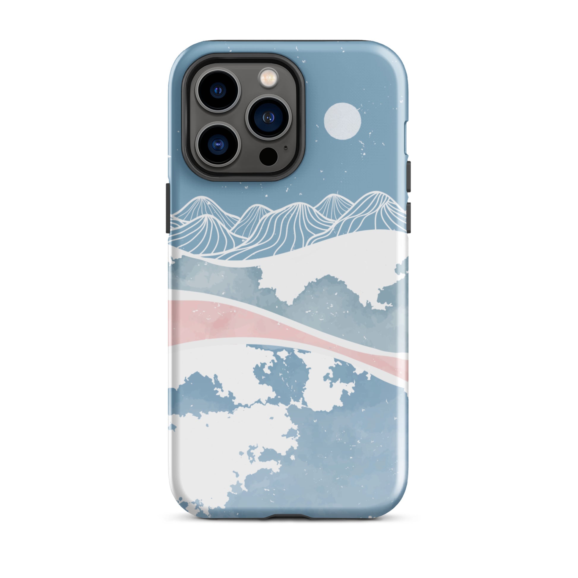 Blue Winter Night iPhone Case iPhone 14 Pro Max Glossy