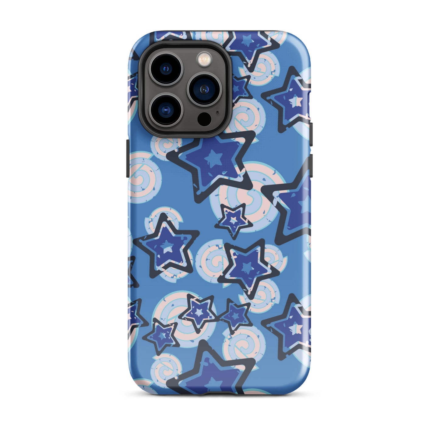 Y2K Blue Star iPhone Case iPhone 14 Pro Max Glossy
