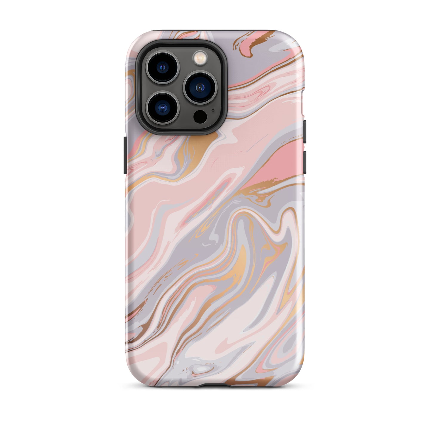 Rose Marble iPhone Case iPhone 14 Pro Max Glossy