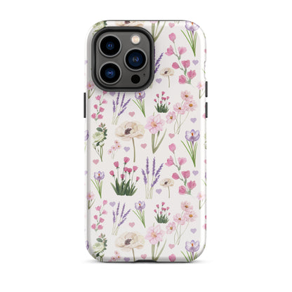 Vintage Purple Floral iPhone Case