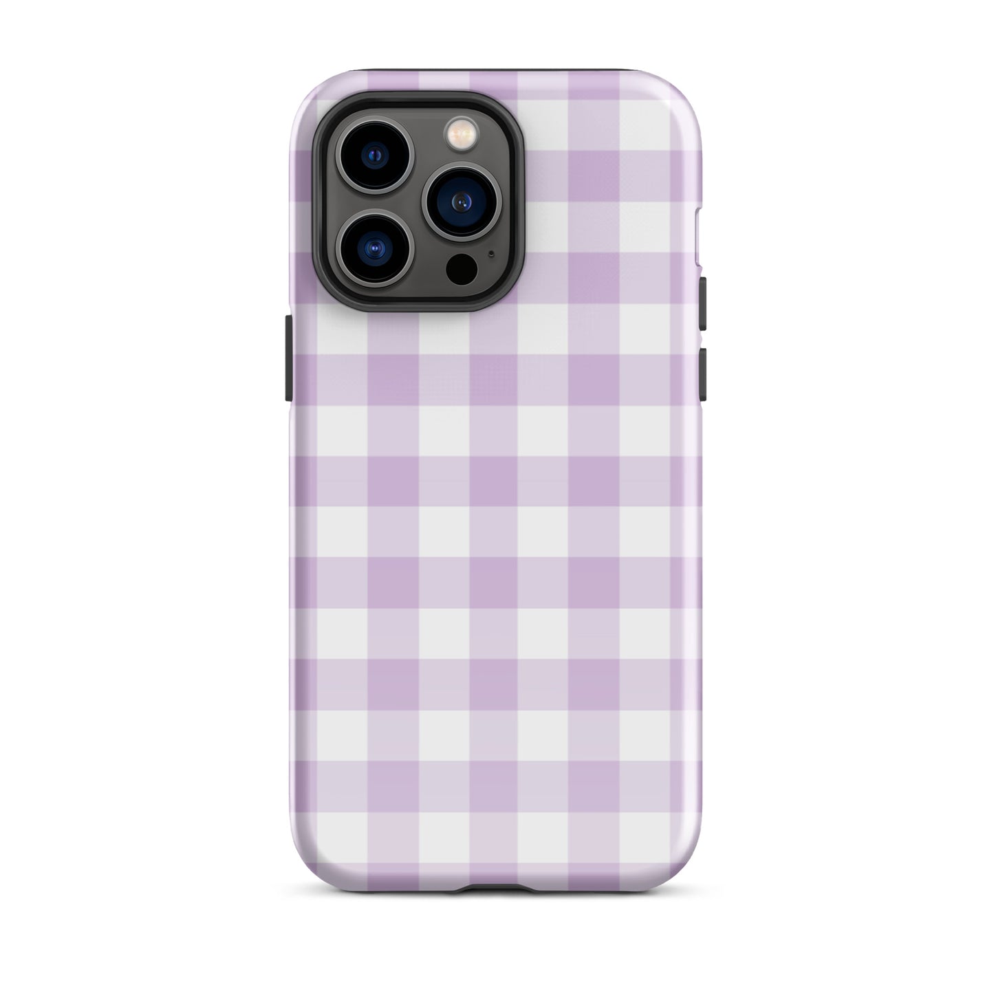 Purple Gingham iPhone Case