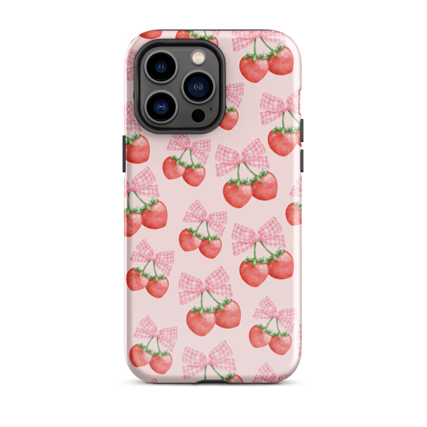 Strawberry Bows iPhone Case