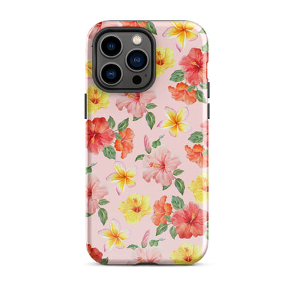 Pink Hibiscus Bloom iPhone Case