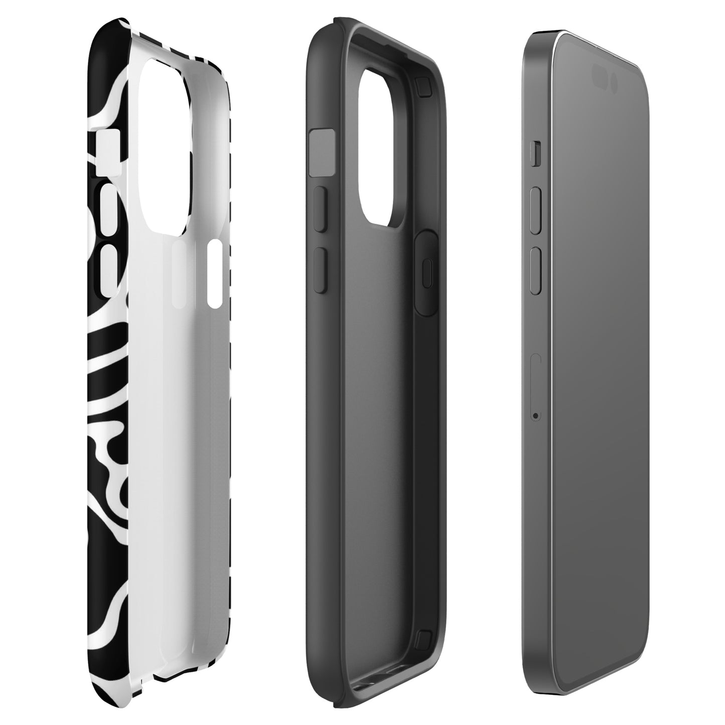 Wavy Noir iPhone Case