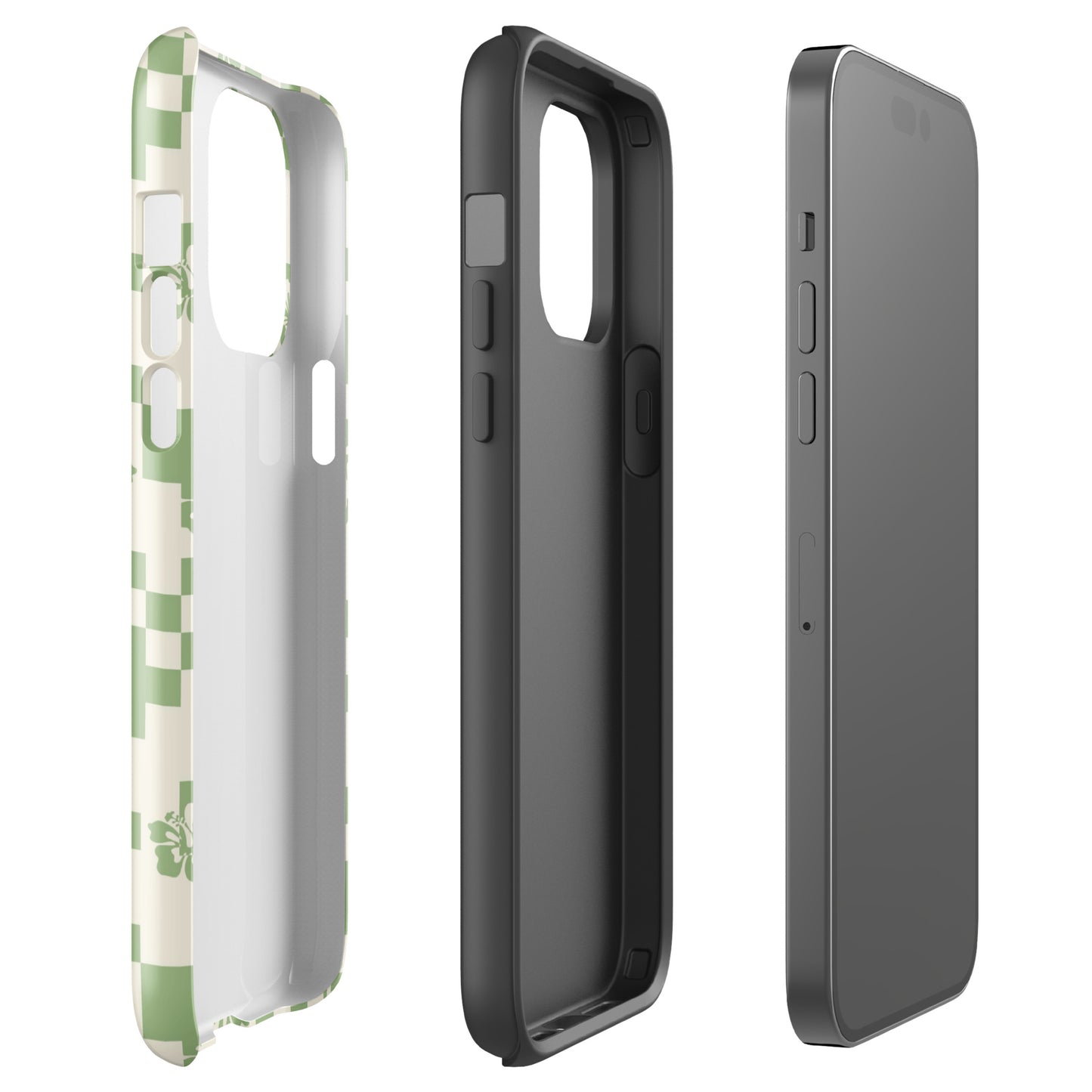 Green Hibiscus iPhone Case