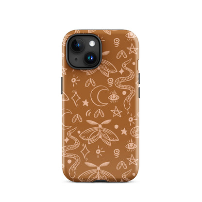 Golden Serpent iPhone Case iPhone 15 Glossy