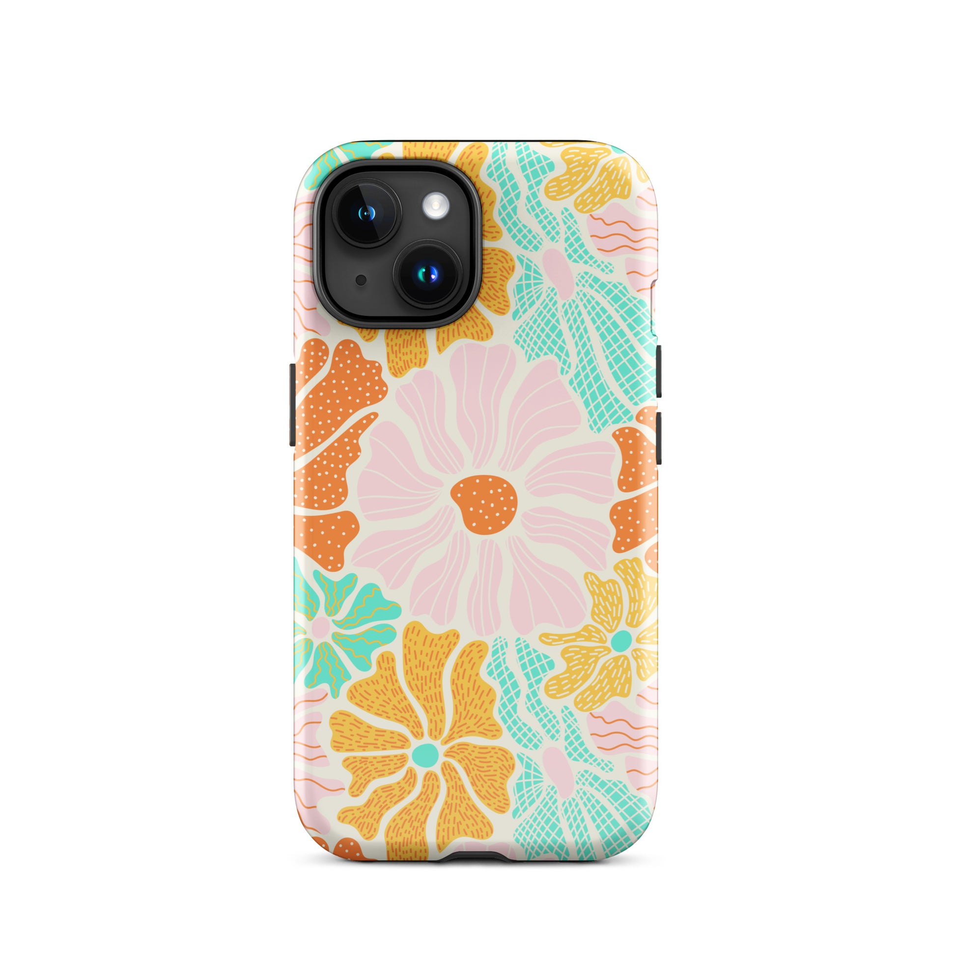 Neon Garden iPhone Case iPhone 15 Glossy