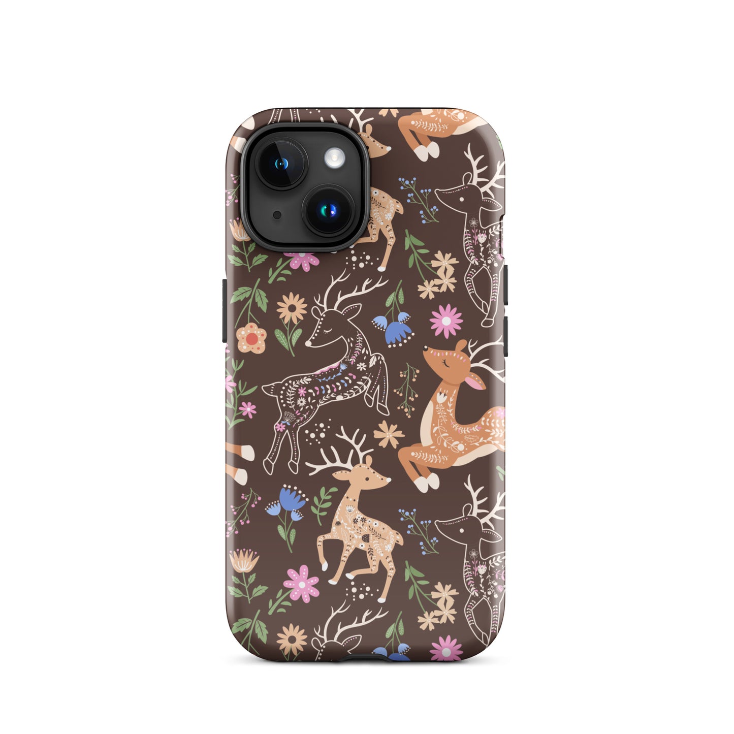 Deer Meadow iPhone Case iPhone 15 Glossy