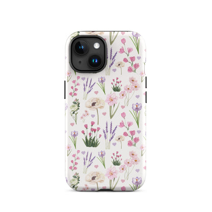 Vintage Purple Floral iPhone Case