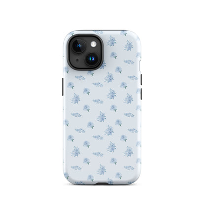 Blue Vintage Roses iPhone Case