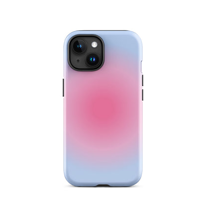 Pink & Blue Aura iPhone Case