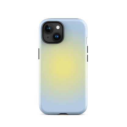 Yellow & Blue Aura iPhone Case