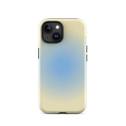 Blue & Yellow Aura iPhone Case