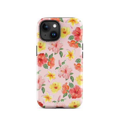 Pink Hibiscus Bloom iPhone Case