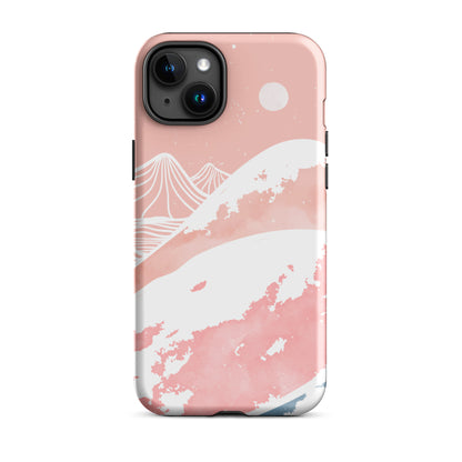 Pink Winter Night iPhone Case iPhone 15 Plus Glossy