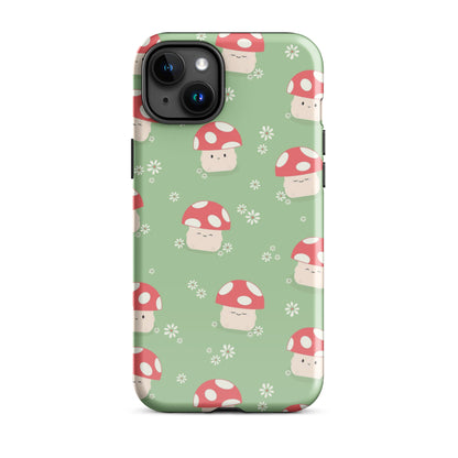 Mushroom Friends iPhone Case iPhone 15 Plus Glossy