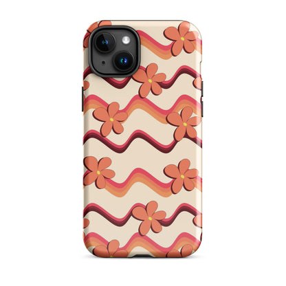 Vintage Flowers iPhone Case iPhone 15 Plus Glossy