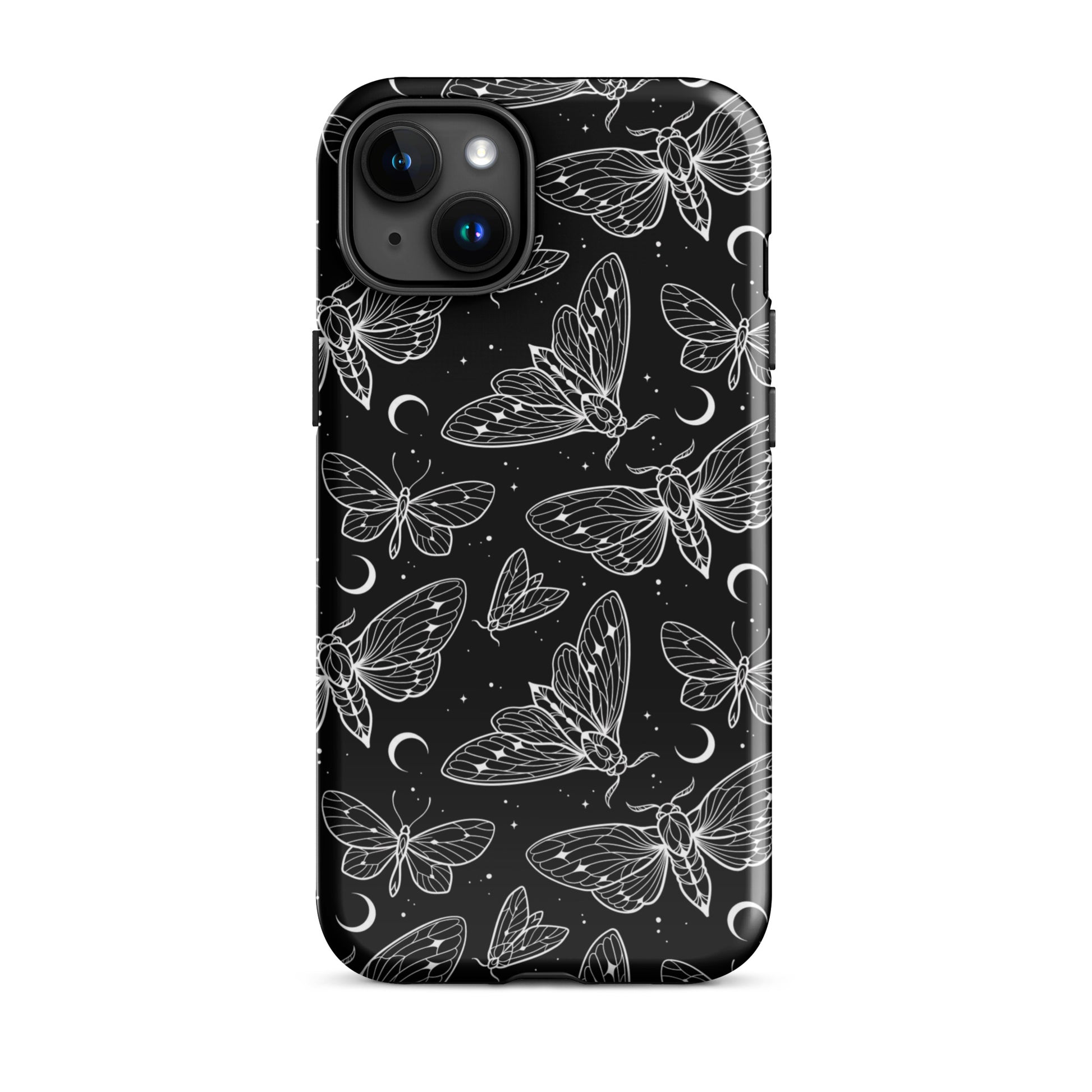 Moon Moth iPhone Case iPhone 15 Plus Glossy