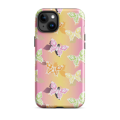Butterfly Gradient iPhone Case Glossy iPhone 15 Plus