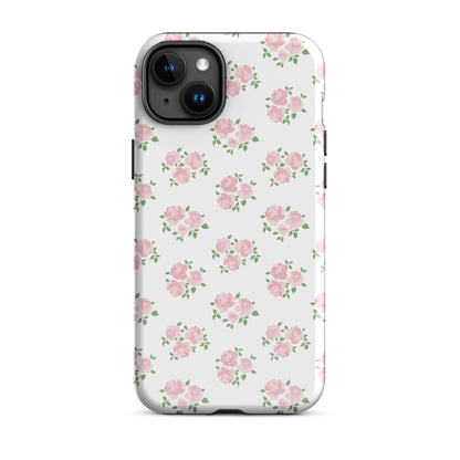 Pink Roses iPhone Case iPhone 15 Plus Glossy