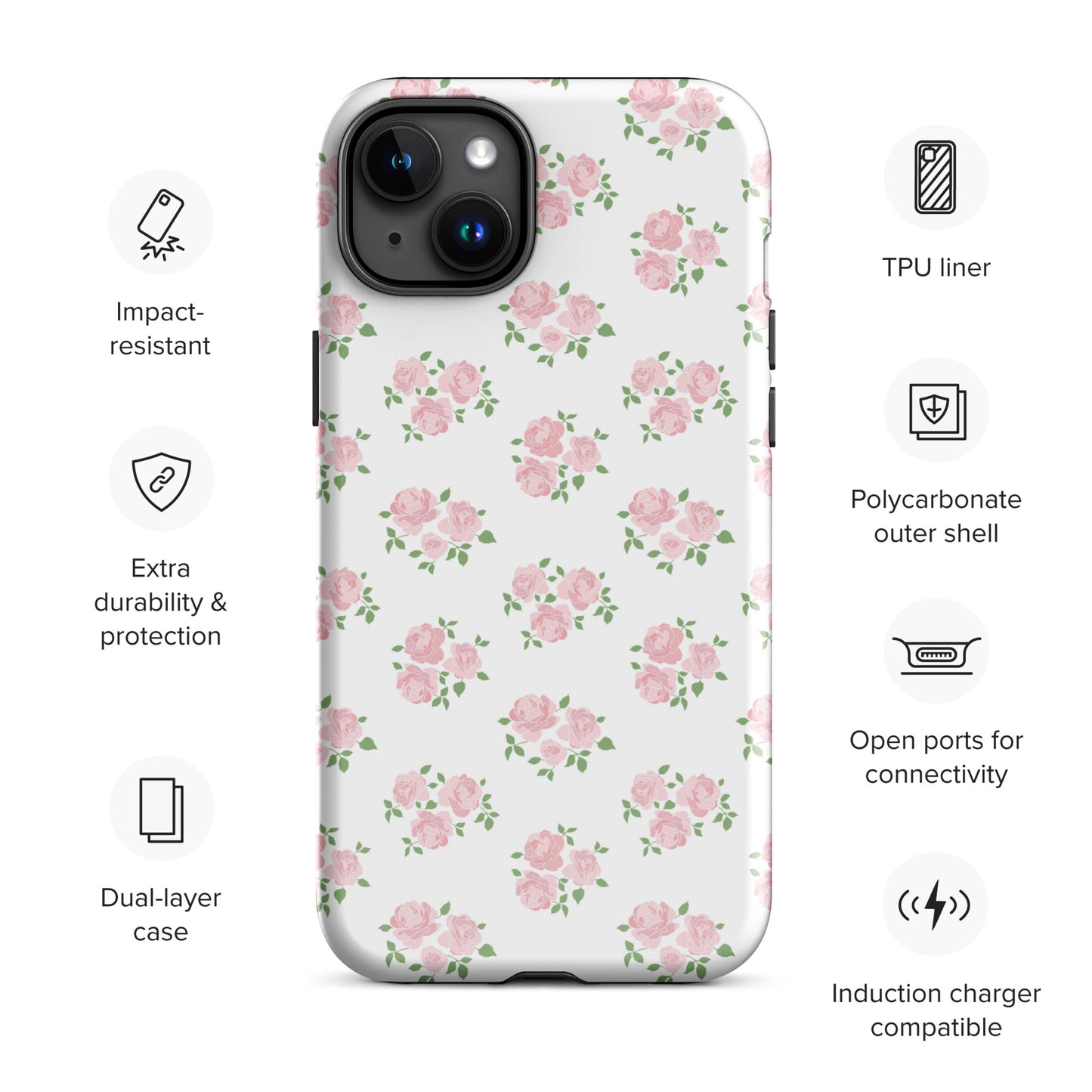 Pink Roses iPhone Case