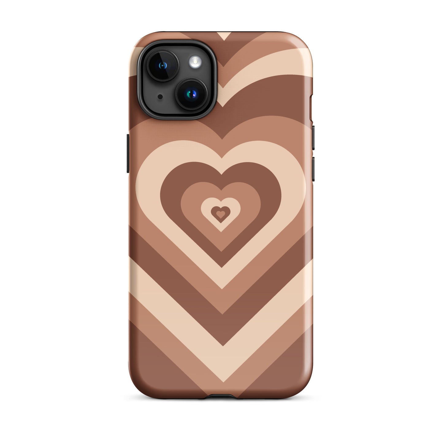 Choco Hearts iPhone Case iPhone 15 Plus Glossy